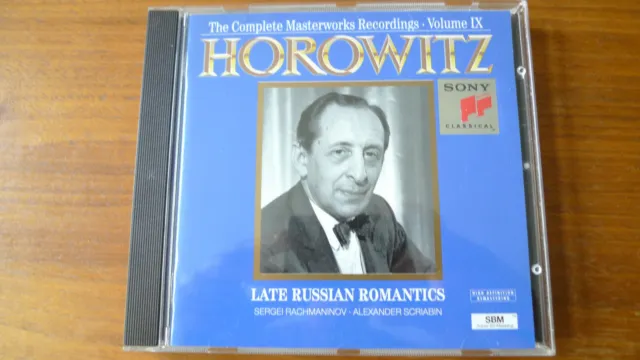 Vladimir Horowitz, Late Russian Romantics Vol IX - CD