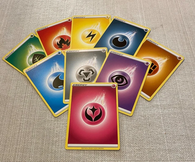 Pokémon Energy Card Lot - You Choose - All Types - 10 Card Lot - FREE SHIPPING!