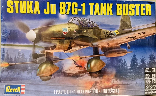 stuka Ju 87G-1 model kit Rebelled Tank Buster 1/48 New Sealed