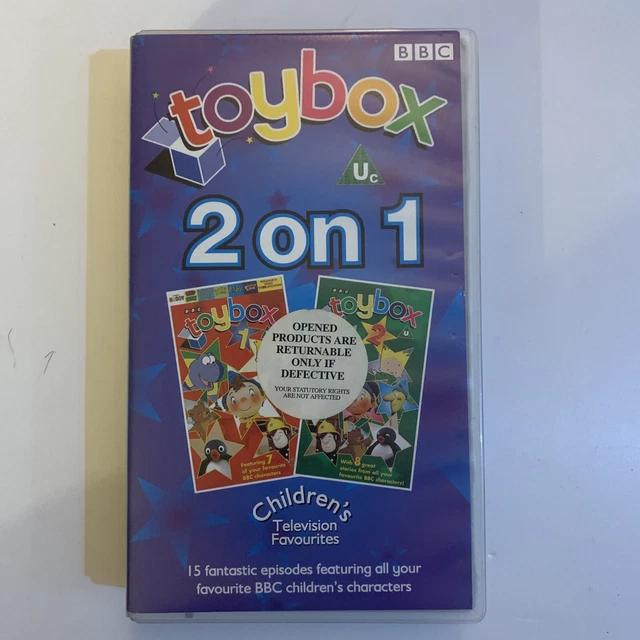 TOYBOX 2 ON 1 Vhs video tape Cult TV Classic Children’s