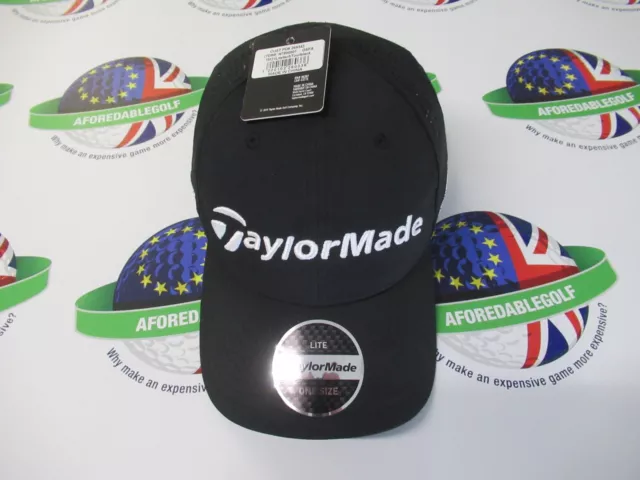 taylormade lite tech tour black adjustable golf cap tp5 sim2