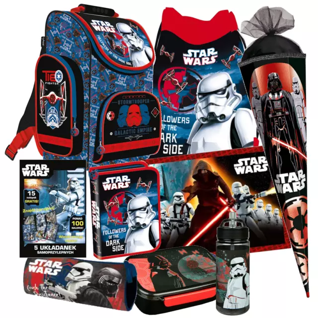 STAR WARS Clone 9 t SCHULRANZEN RANZEN Federmappe SCHULTÜTE Tornister TASCHE Set