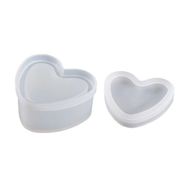 Resin Molds DIY Heart Storage Box Silicone Mold for DIY Craft Home Decoration