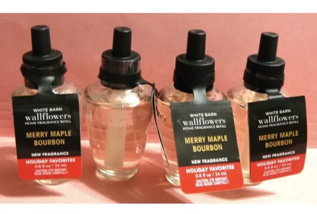 Bath & Body Works Wallflower " Joyeux Érable Bourbon " Recharges x4