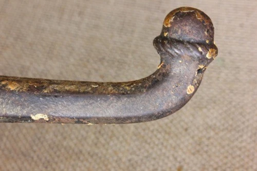 2 old Coat hooks farm school house rustic cast iron 3” vintage 1880’s heavy duty 5