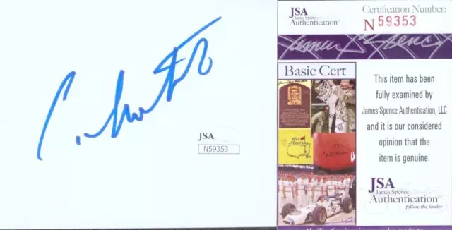 CORY MONTEITH Signed Autograph 3.5x4 Index Card JSA COA GLEE