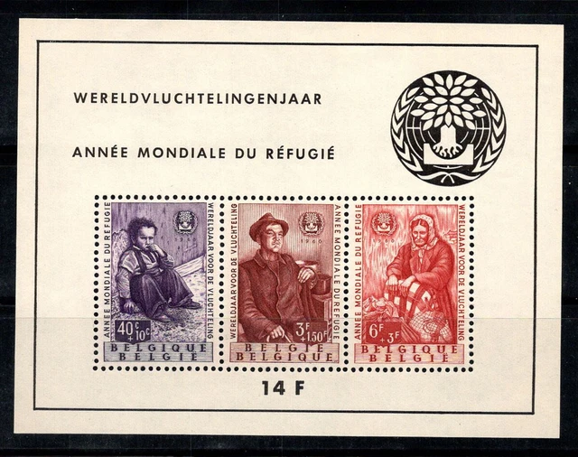 Belgique 1960 Mi. Bl. 26 Bloc Feuillet 100% Neuf ** Réfugié