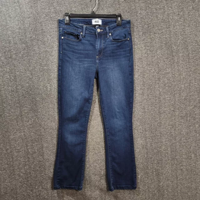 Paige Manhattan Bootcut Jeans Blue Denim Dark Wash Women's Size 30 x 28