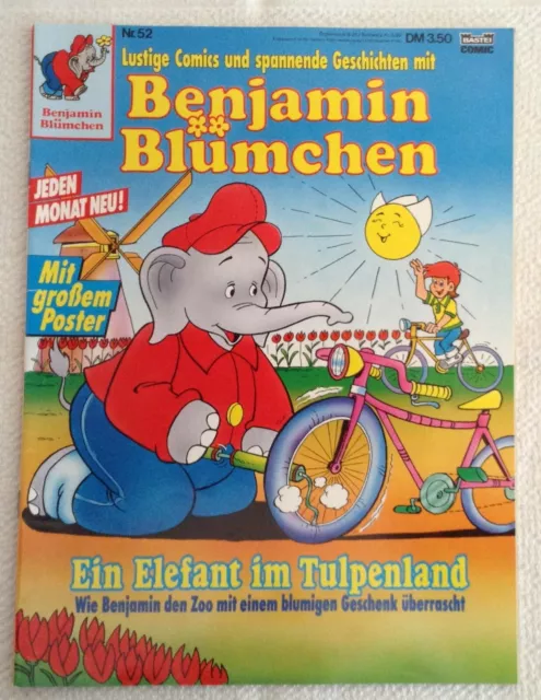 Benjamin Blümchen Comic Nr. 52 Ein Elefant im Tulpenland, BASTEI, Vintage