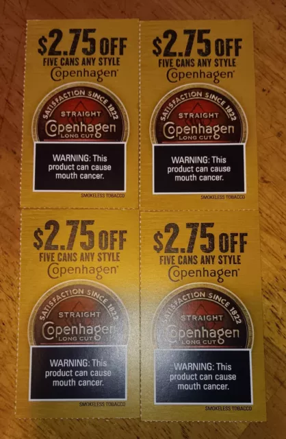 Copenhagen Coupons off any style $11.00