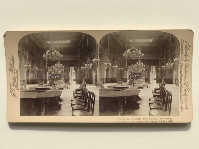 Kasino Monte-Carlo Monaco Photo Stereoview Vintage Pl39