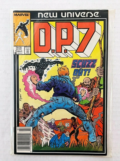 D.P. 7 #5 Marvel Comics 1987 Vf/Nm Newsstand Edition