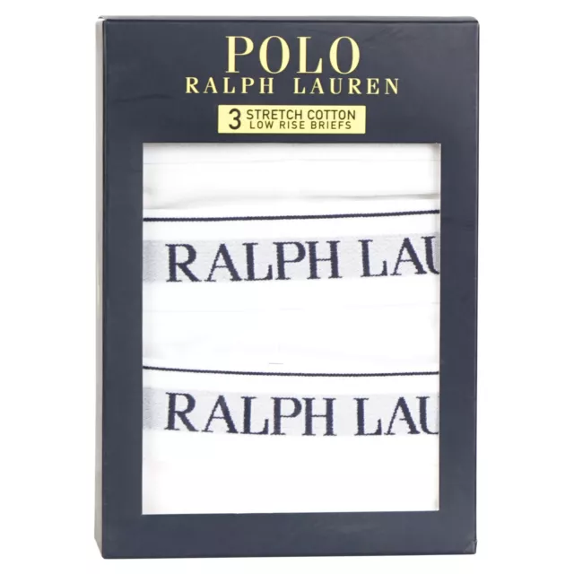 Polo Ralph Lauren - Set slip bianchi da 3 pezzi con elastico per uomo