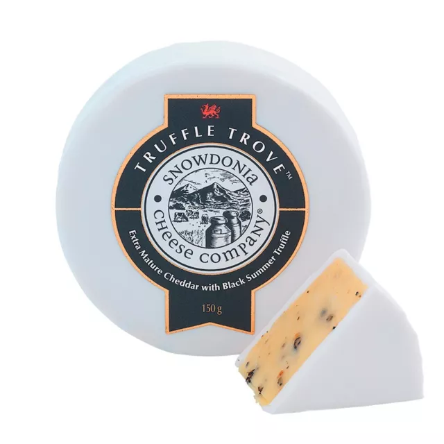 Snowdonia Cheese Truffle Trove Extra Mature Cheddar, Black Summer Truffle 150gx3