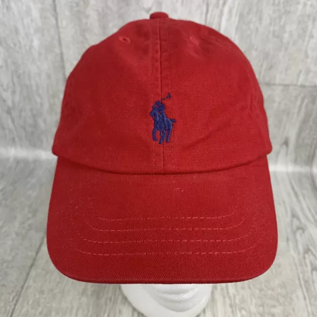 Polo Ralph Lauren Red Baseball Cap Youth/Child  Size 4-7 Adjustable