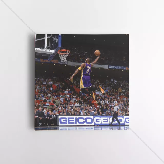 Kobe Bryant Poster Canvas LA Lakers NBA Basketball Black Mamba Art Print #4167