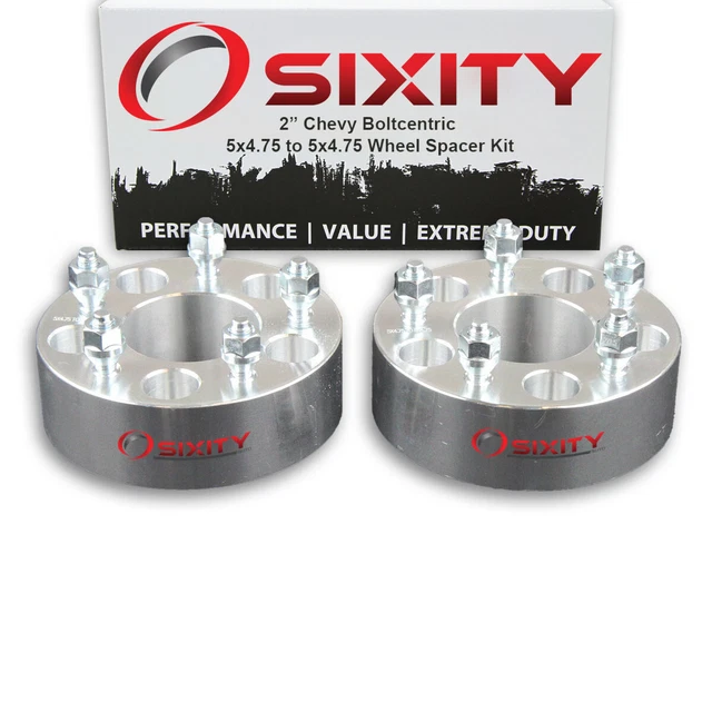 2pc 2" Wheel Spacers for Chevy Camaro Corvette Adapters Lugs Studs 5x4.75 ej