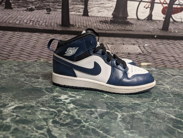 Jordan 1 Mid Armory Navy Teal UK taglia 1,5 bambini