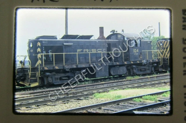 Original '70 Kodachrome Slide SLSF Frisco 104 RS1 ATN McCook, IL      31D62