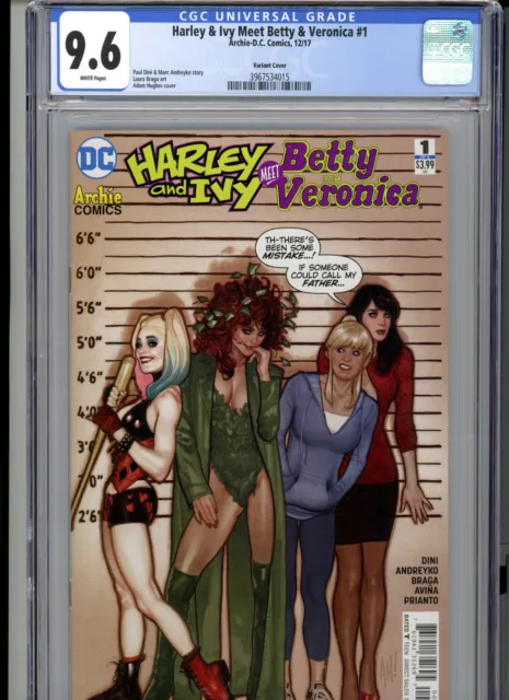 Harley & Ivy Meet Betty & Veronica #1 (2017) DC CGC 9.6 White Hughes Variant