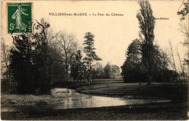 CPA AK Villiers s Marne Le Parc du Chateau FRANCE (1282914)