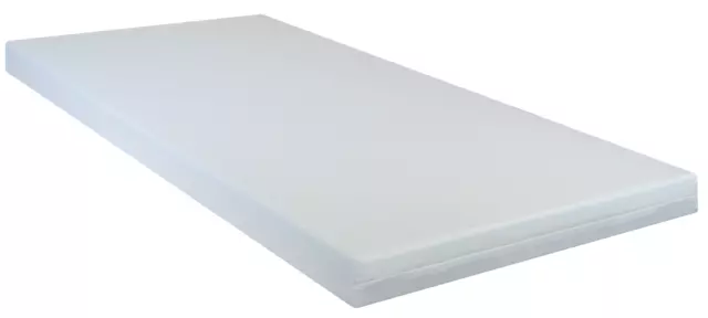 New Economy Reflex Foam Mattress 3Ft Single Stretch Fabric 4" Depth Zipped Cover 2