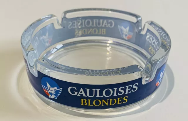 ancien cendrier publicitaire Gauloises Blondes Cigarettes Vintage Ashtray