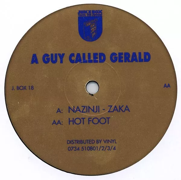 A GUY CALLED GERALD Nazinji-Zaka / Hot Foot 12" ingle Condizioni Molto Buone