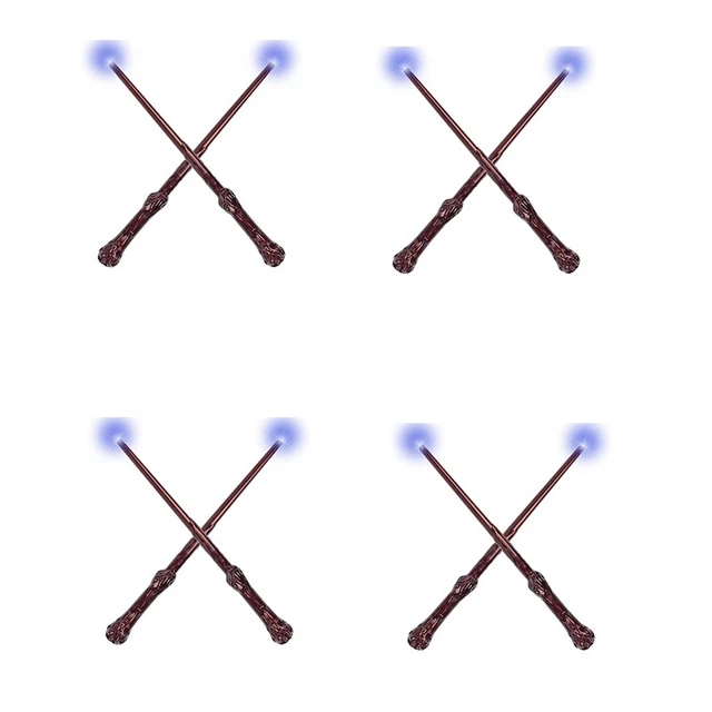 8Pcs Light Wizard Wands Sound Illuminating Toy Wand for Kids Girls Boys Par W1S4