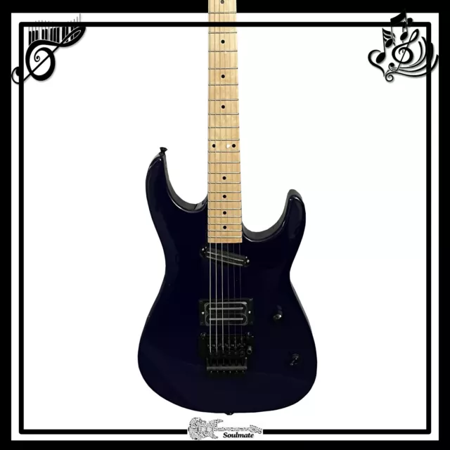 Custom Jack Electric Guitar Blue Color Maple Fretboard FR Bridge Free Shipping