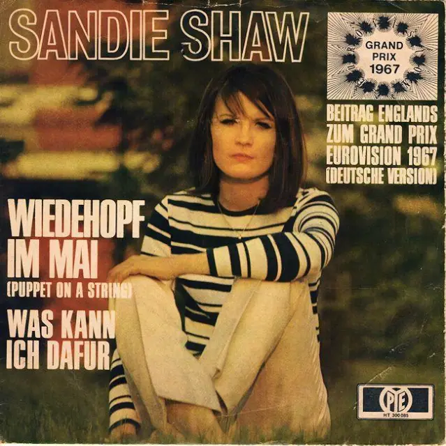 SANDIE SHAW Wiedehopf Im Mai 1967 or. GERMANY single RARE cover!