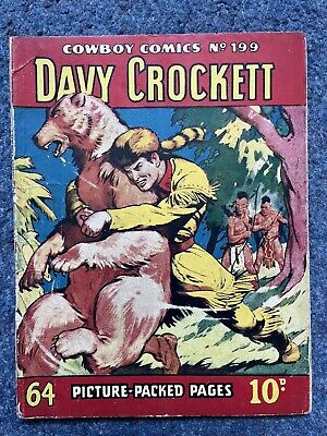 Cowboy Comics Picture Library Davy Crockett No 199 Kit Carson No 285 Comics 