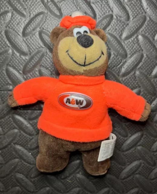 A&W Root Beer - Rooty Bear - Fast Food Stuffed Toy Plush - Promo Item - 1997