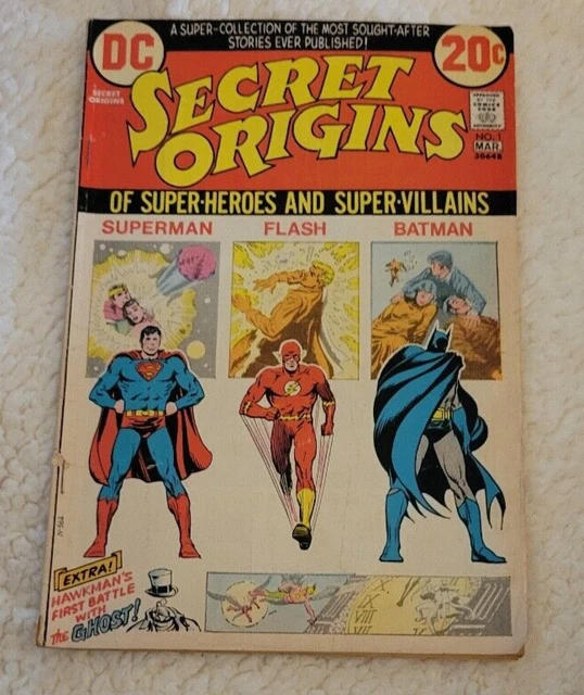 SECRET ORIGINS OF Super Heroes And Super Villains #1 (1973) DC Comics ...