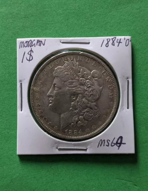 USA 1884 O Morgan Silver Dollar 1oz Bullion