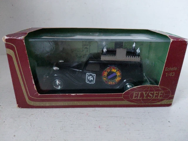 Citroën Traction Jouet Vintage New Ellegi - Tôle Et Plastique, 28cm, Police