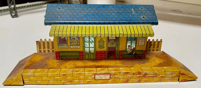 HORNBY petite gare abri de quai métal échelle O RARE
