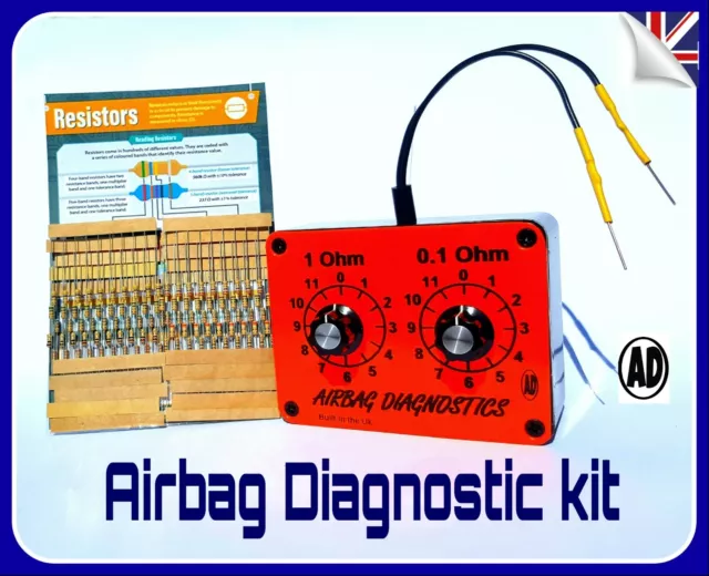 AIRBAG RESISTOR  Fault finding  kit / seat belt pretensioner Curtain twin