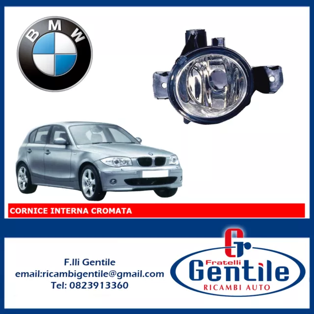 BMW Serie 1 2004 - 2007 Feux Feu de Brouillard Avant Parabole Chrome Gauche