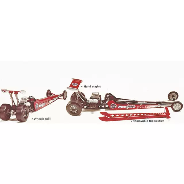 Atlantis 1/32 Tom McEwen Mongoose Dragster Snap Kit (New) 2