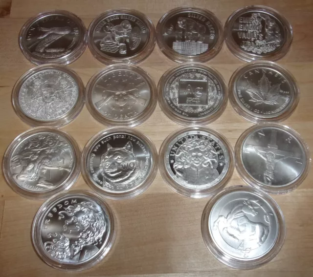 1oz Silver Shield Random Rounds. Free Shipping with 2 or more! $33 per oz!