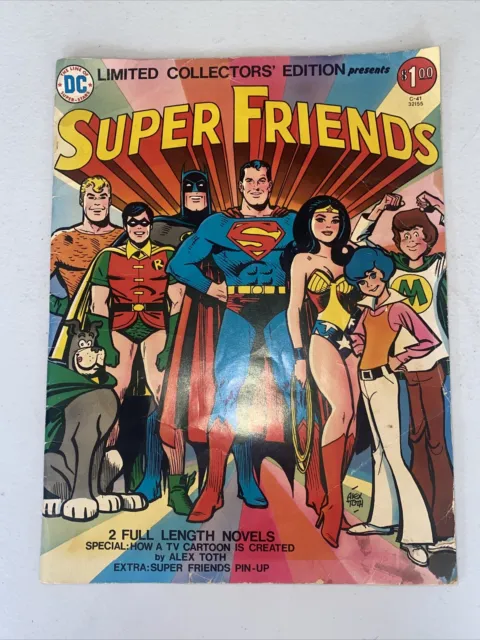 Super Friends Limited Collectors Edition Oversized Vintage 1975 DC Comics Alex T