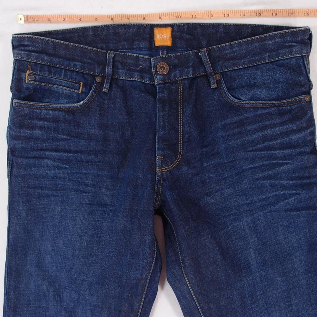 Jean Droit Hugo Boss Orange - Taille W31 L30 (40), Bleu, Coupe Regular Fit, Occasion Très Bon état