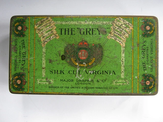 VINTAGE THE GREYS Silk Cut Virginia Cigarette Tin £5.95