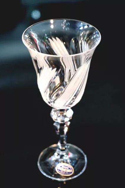 Beautiful Czech Crystal Wine Glass