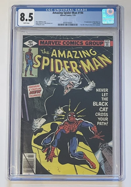 Amazing Spider-Man #194. July 1979. Marvel. 8.5 Cgc. 1St App Of The Black Cat!