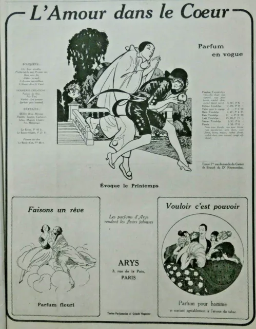 1920 Arys Perfume Fleuri Perfume Press Advertisement For Men In Vogue