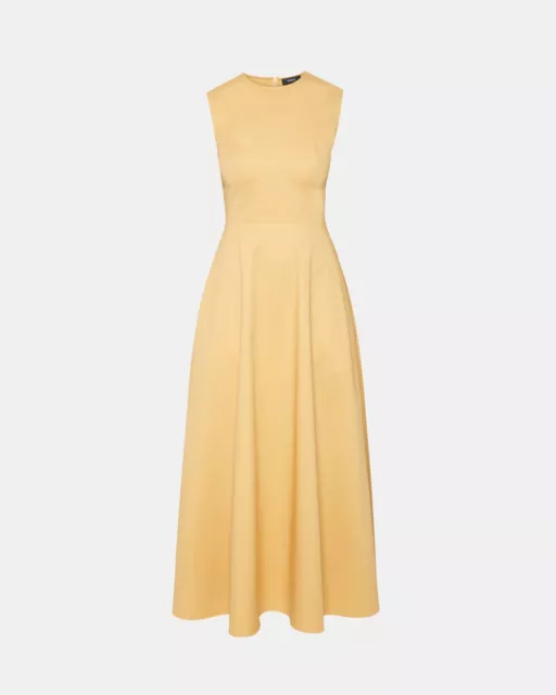 NEW Theory Womens Classic Chino Volume Dart Dress Orange Blossom Size 0 NWT