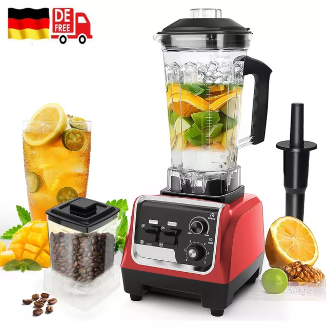 7MAGIC 6-in-1 Standmixer 1600W Multifunktional Mixer 2L Smoothie Maker Blender