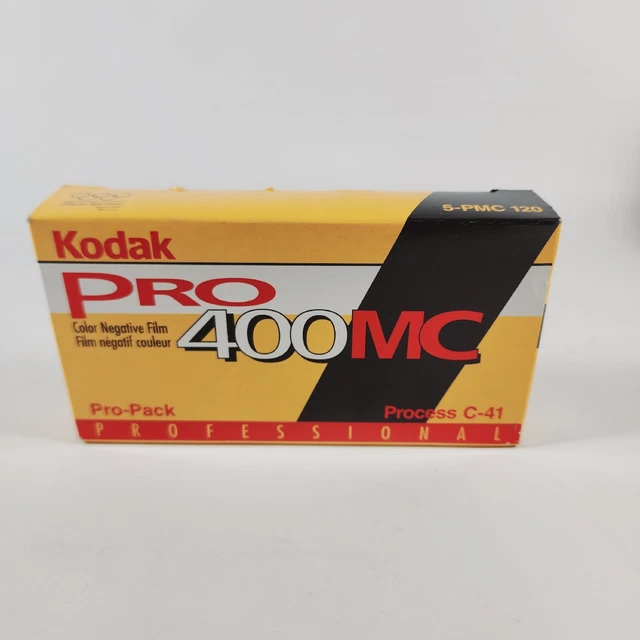 Kodak Pro 400 MC 120 Film 5-Pack New In Box Exp 11/2000 Free Shipping